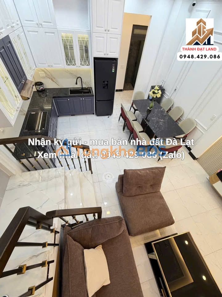 Nhà Phố Đà Lạt 64m² Full Nội Thất - Sổ Riêng, Cách Chợ Đêm 1.5km
