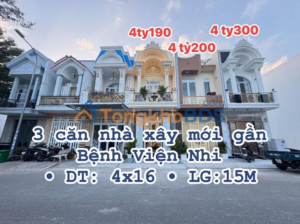 Nhà Mới Xây 3PN, Hướng Đông Nam, Gần BV Nhi Đồng Cần Thơ - 64m²