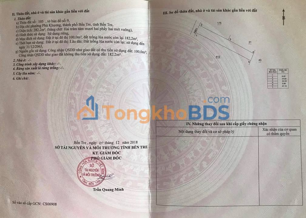 Bán Nền 515m² Hẻm Cafe 999 Bến Tre - 2 Sổ Riêng, Ô Tô Vào Tận Nơi