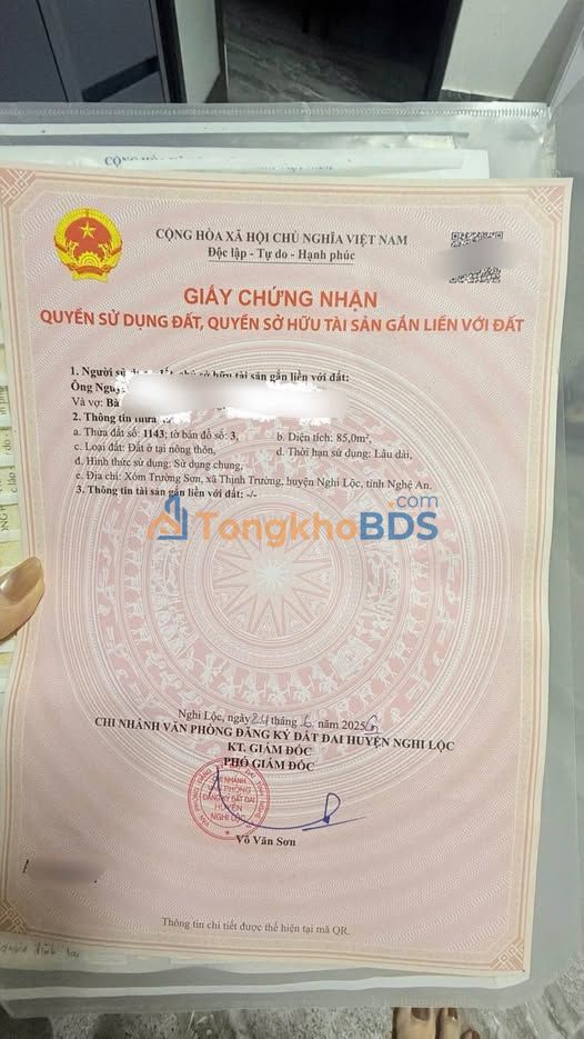 Đất nền Nghi Trung 85m² 800 triệu - Sổ đỏ chính chủ