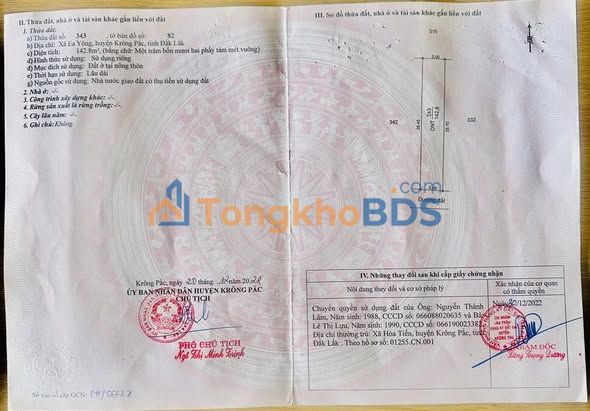 Đất Nền 145m² Gần Hồ Ea Uy, Krông Pắc - Sổ Hồng Bao Sổ 750 Triệu