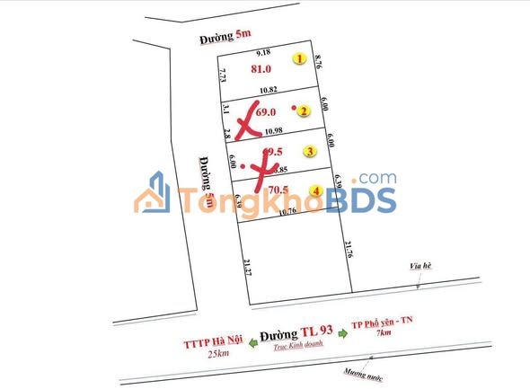 Bán Đất Sóc Sơn 69.5m² - Mặt Tiền 6m Thông Thoáng - Gần Chợ Chấu