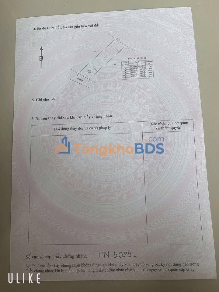 Đất Thổ Cư 100m² Thị Trấn Đất Đỏ, Long Đất - Giá 610 Triệu