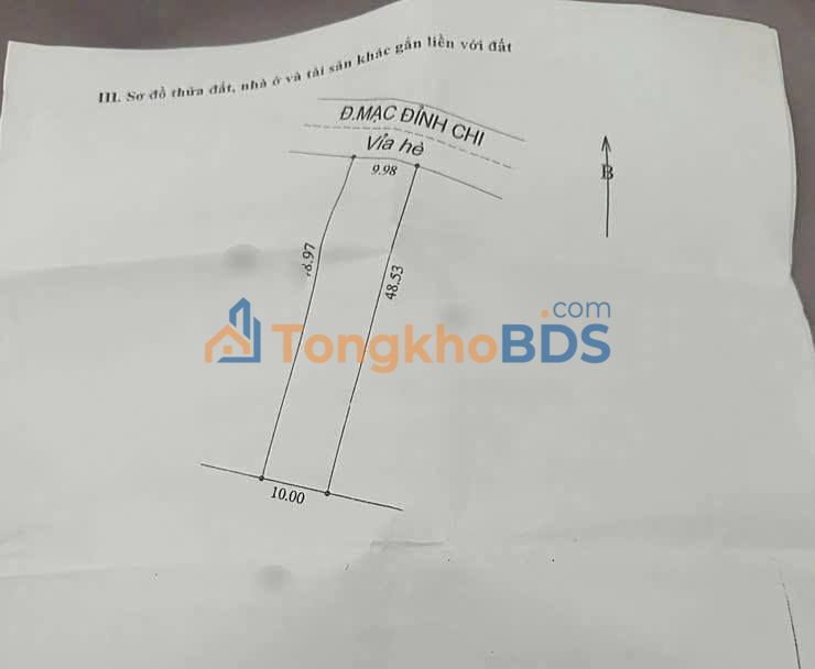 Bán Đất Mặt Tiền Mạc Đỉnh Chi, Sóc Trăng - 489m² Giá 8.4 Tỷ