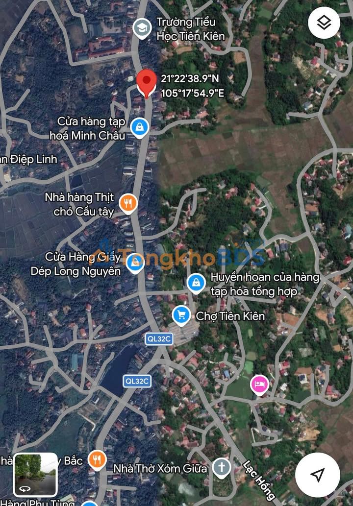 Đất Mặt Tiền QL32C Tiên Kiên, Lâm Thao - 120m² Full Thổ Cư, Tặng Nhà Ở Ngay