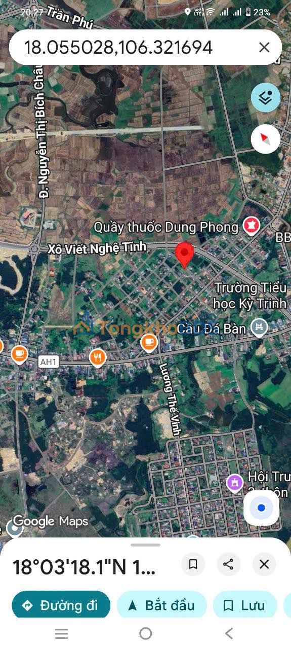 Đất Nền Kỳ Trinh, Hà Tĩnh - 120m² Thổ Cư, Sổ Đỏ Sẵn Sàng