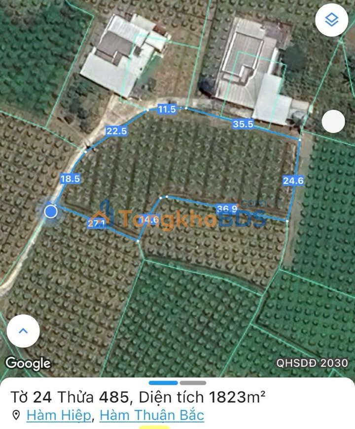 Đất vườn Hàm Hiệp 720m² giá 800 triệu - Sinh thái xanh