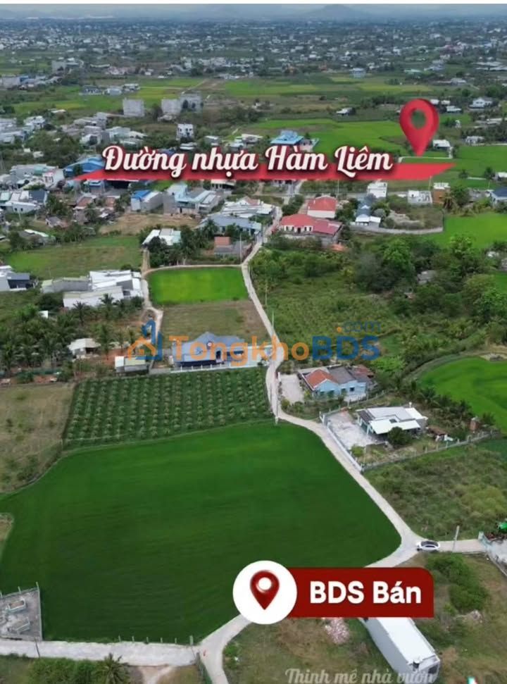 Đất thổ cư 100m² tại Hàm Mỹ, Hàm Thuận Nam - Gần KCN, 700 triệu