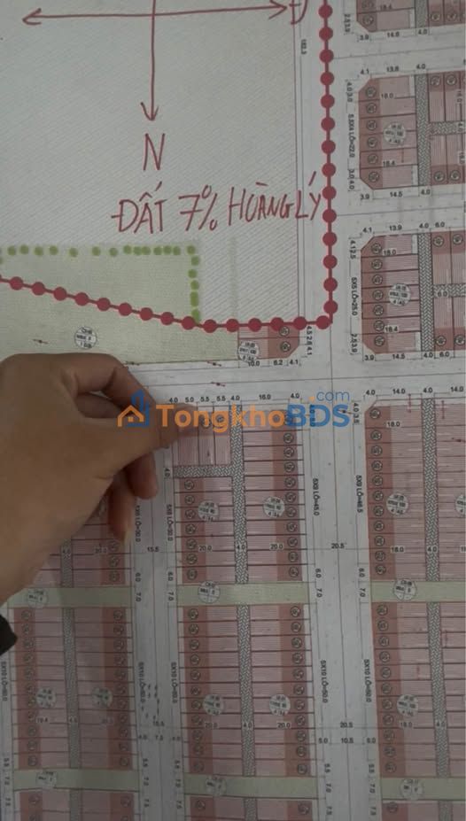 Đất nền Sổ đỏ 110m² hướng Bắc, Khu đô thị Mạnh Hùng - Lý Nhân, Hà Nam