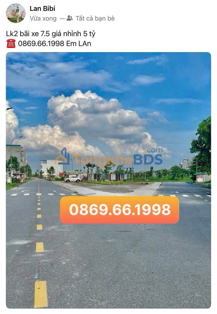 Đất nền 100m² Dương Húc, Bắc Ninh - View Bãi Đỗ Xe Rộng, Giá Hơn 5 Tỷ