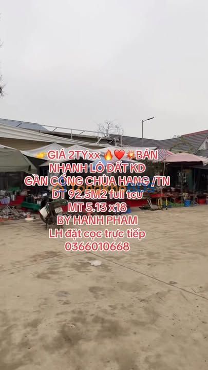 Bán Đất Phường Chùa Hang, TP Thái Nguyên 90m² - Vị Trí Vàng Kinh Doanh