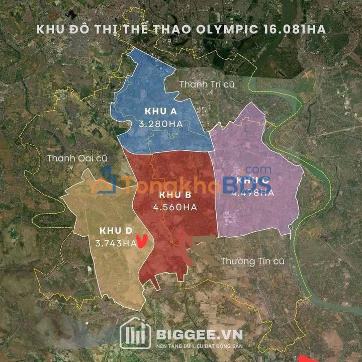 Đất nền góc KĐT Olympic, Thanh Oai - 80m² - Giá F0 đầu tư