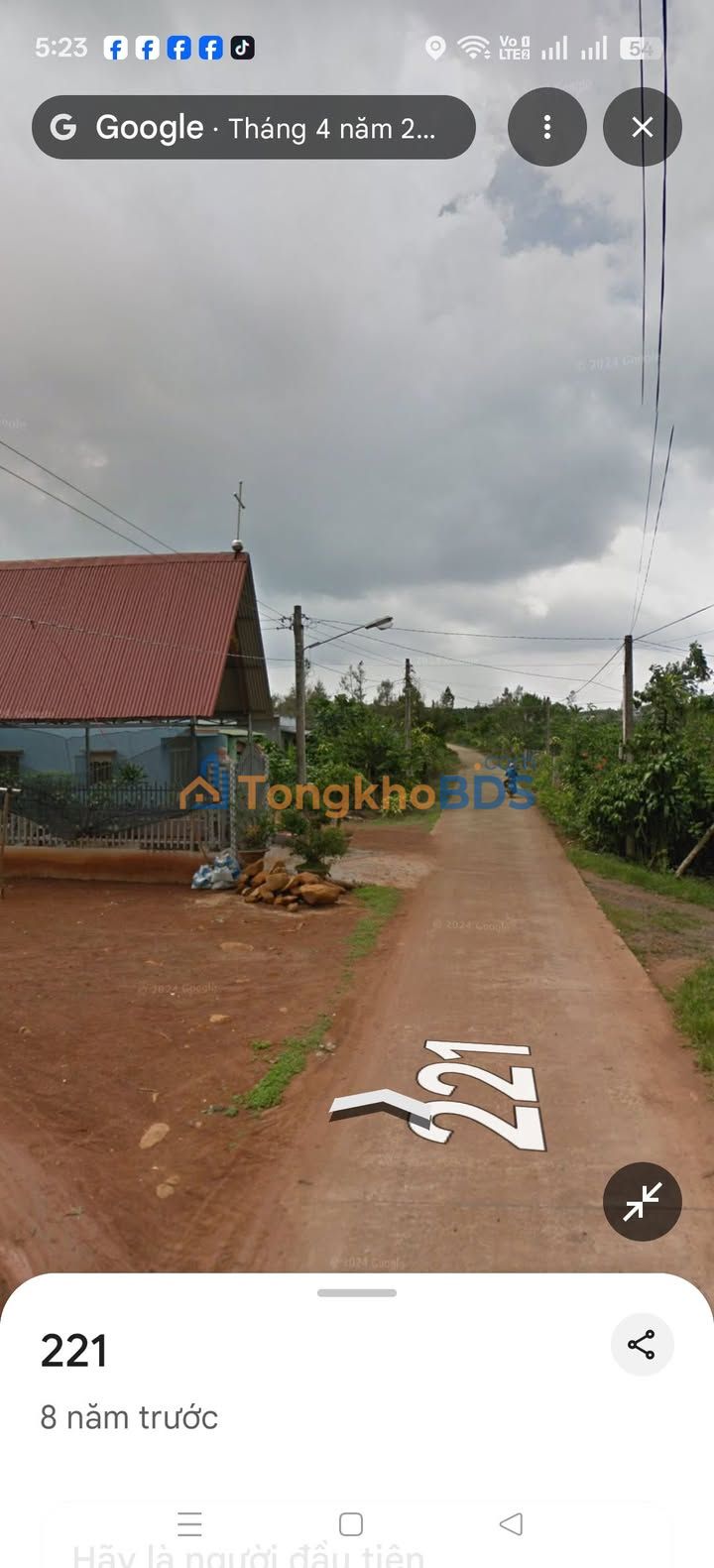 Bán Đất Tặng Nhà Hẻm 221 Đoàn Thị Điểm Bảo Lộc - 518m² Giá 2.5 Tỷ