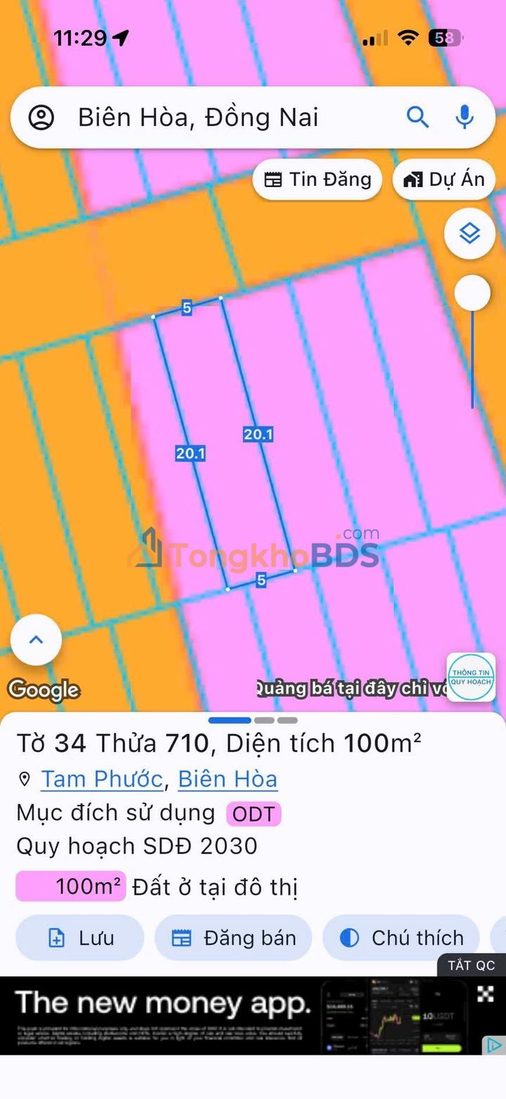 Đất Long Thành 100m² Sổ Hồng Riêng - Giá Đầu Tư 1.3 Tỷ