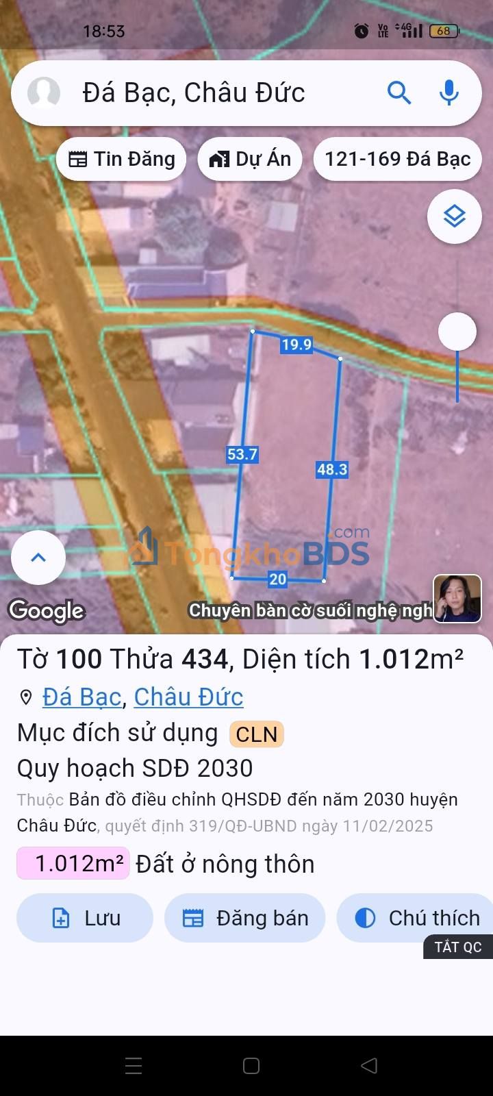 Bán đất MT đường nhựa 1020m² Tân Bình, TP.HCM - Giá 13 tỷ