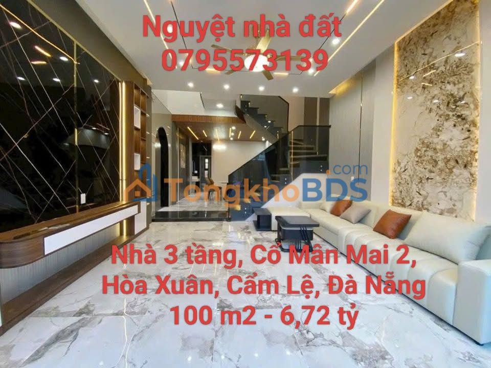 Nhà 3 Tầng Đường Cổ Mân Mai 2, Hòa Xuân - 100m² Giá 6.7 Tỷ