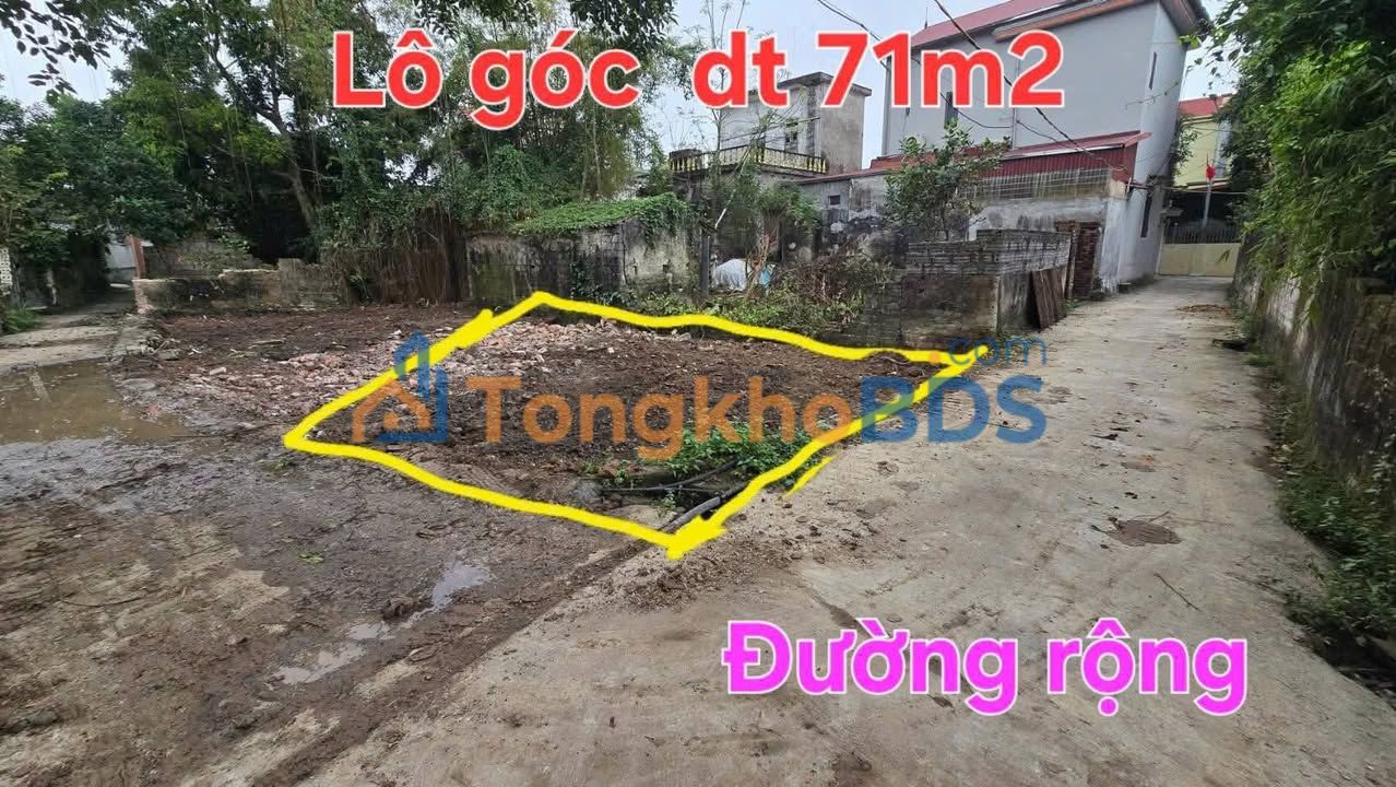 Đất Lô Góc Thanh Liêm 71m² - Giá Rẻ Sập Sàn 7xx Triệu