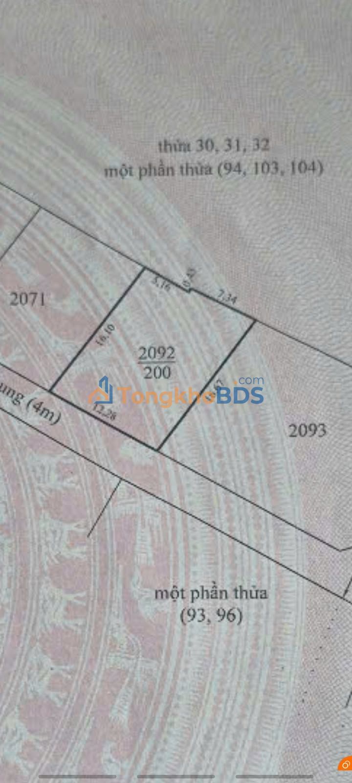 Bán Đất 100m² Mặt Tiền Hẻm Ô Tô Cao Thắng, Đà Lạt - 4 Tỷ