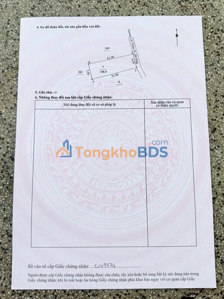 Bán Gấp Đất Lái Thiêu 149m² - Sổ Đỏ Thổ Cư, Gần Chợ, Giá 4.2 Tỷ
