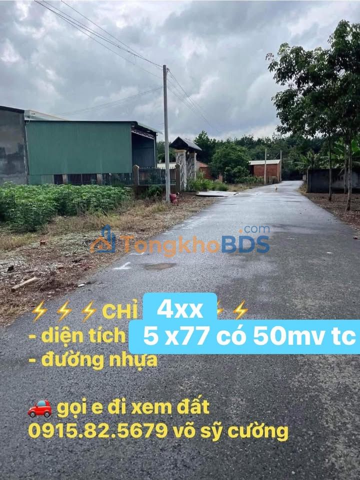 Bán Đất Thủ Dầu Một 385m² - Ngang 5m, Đường Nhựa 4xx