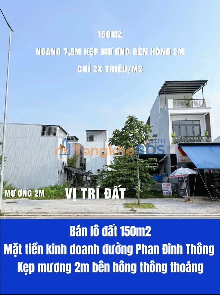 Đất nền Phan Đình Thông Huế 150m² 300 triệu - Sổ hồng sẵn