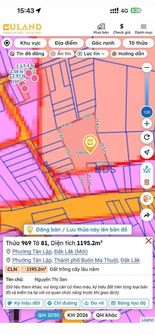 Đất Mặt Tiền Hùng Vương BMT 1400m² - Giá 29 Tỷ - Sổ Đỏ Rõ Ràng