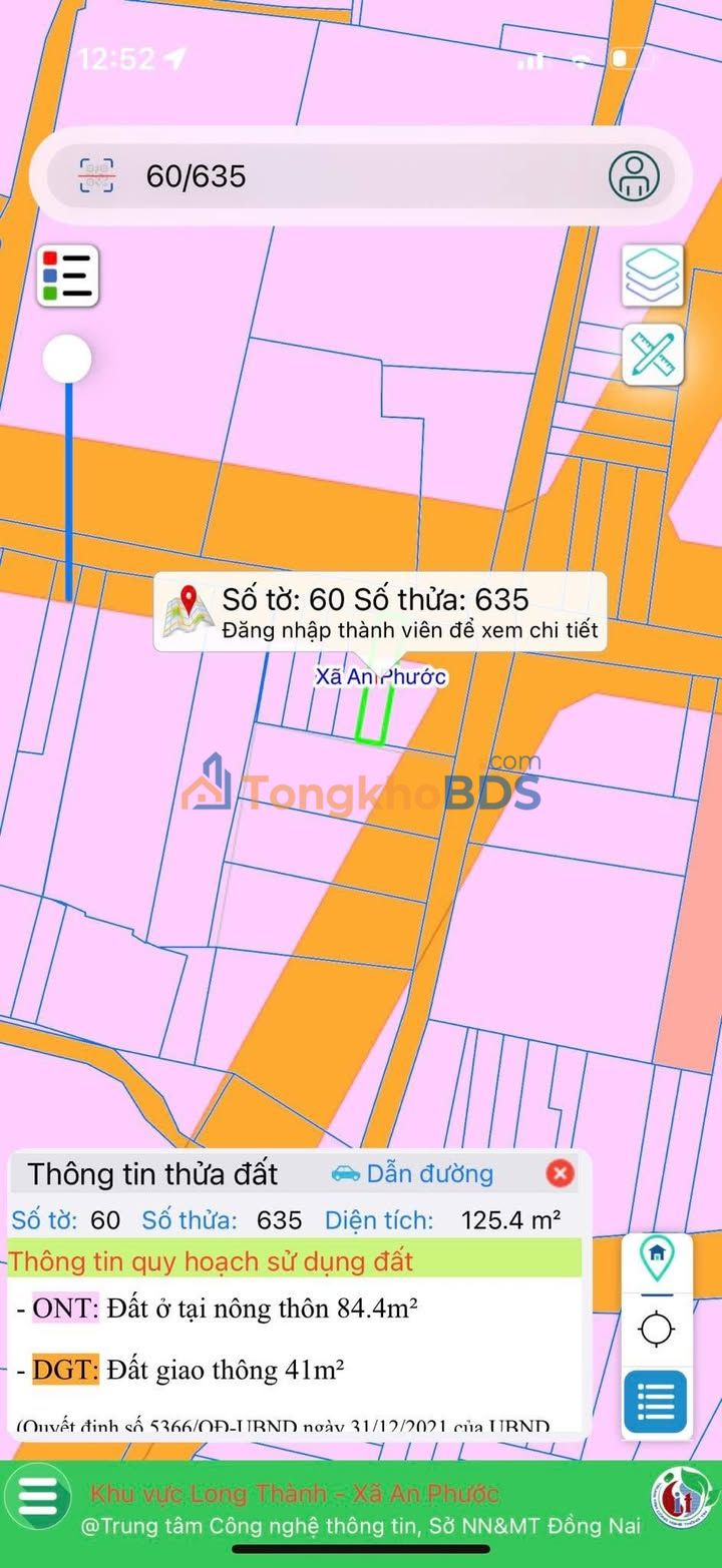 Đất nền An Phước Long Thành 125m² giá 3 tỷ - Hạ tầng hoàn thiện