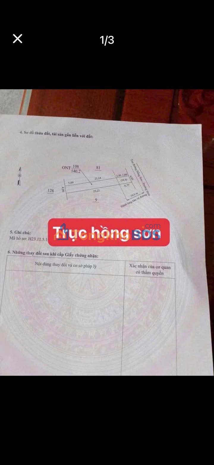 Nhà Mặt Tiền Kinh Doanh Đường Hồng Sơn, Nam Sách - 140m² Full Thổ Cư, Giá 2 Tỷ