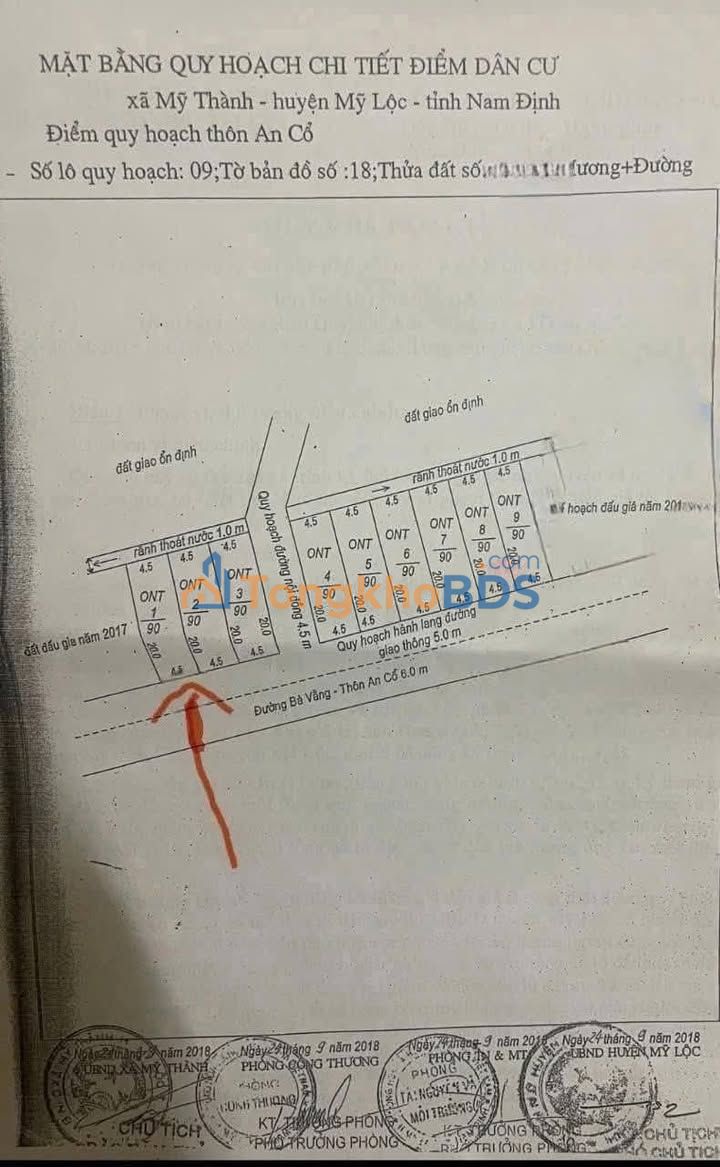 Đất nền Mỹ Thành Nam Định 90m² - Sổ đỏ trao tay, giá tốt nhất