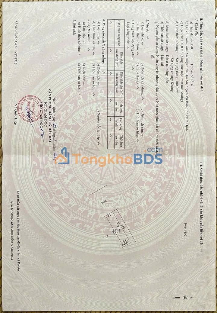 Bán Đất Tái Định Cư Đại An 100m² - Giá Tốt Nhất Khu Vực