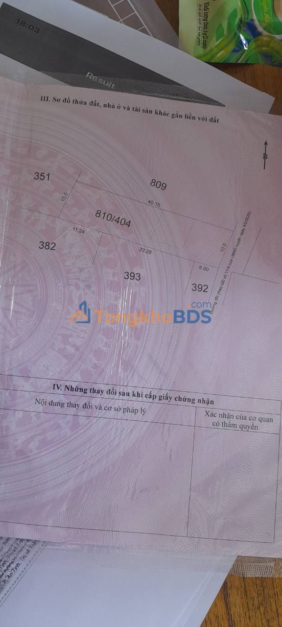 Đất Trảng Bàng 400m² Thổ Cư - Gần KCN, Giá 1.45 Tỷ