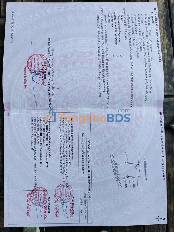 Đất nền La Thọ 1, Điện Bàn 171m² 1,05 tỷ - Sổ đỏ