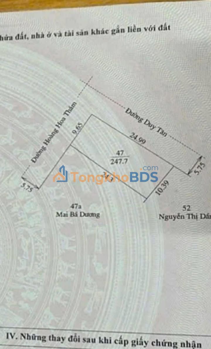Bán Đất Lô Góc Hoàng Hoa Thám - Duy Tân, Chư Sê, Gia Lai - 230m² Giá 2.88 Tỷ