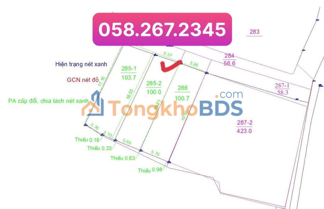 Đất Vàng Triều Đông 100m² MT 5.37m - Sổ Đỏ Giá 2 Tỷ