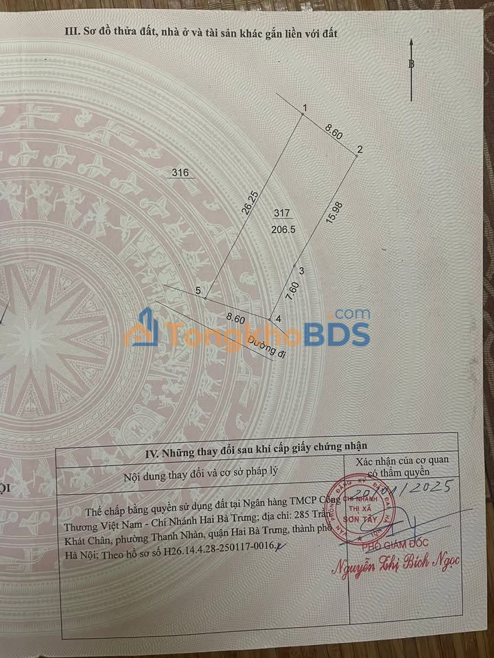 Đất Vàng Sơn Tây 206m² - Sổ Đỏ Chính Chủ, Giá Đầu Tư 2.06 Tỷ