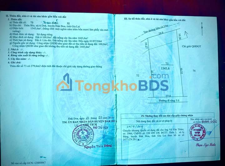 Đất Nền Mặt Tiền An Nhơn, Bình Định - 1400m² - 12.6 Tỷ