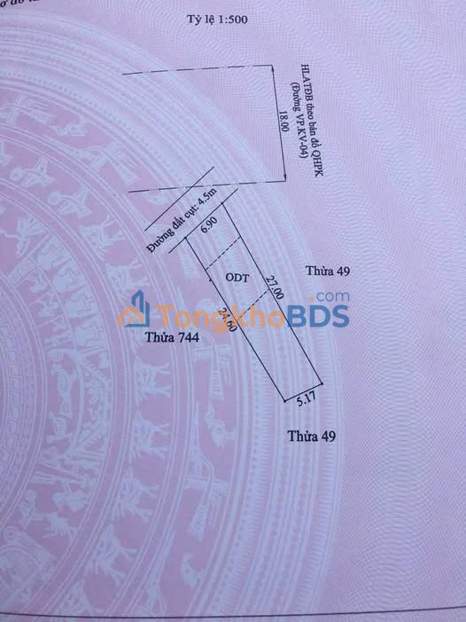 Bán đất tặng nhà trọ Vĩnh Phú, Thuận An - 156m² thổ cư, thu nhập 11tr/tháng