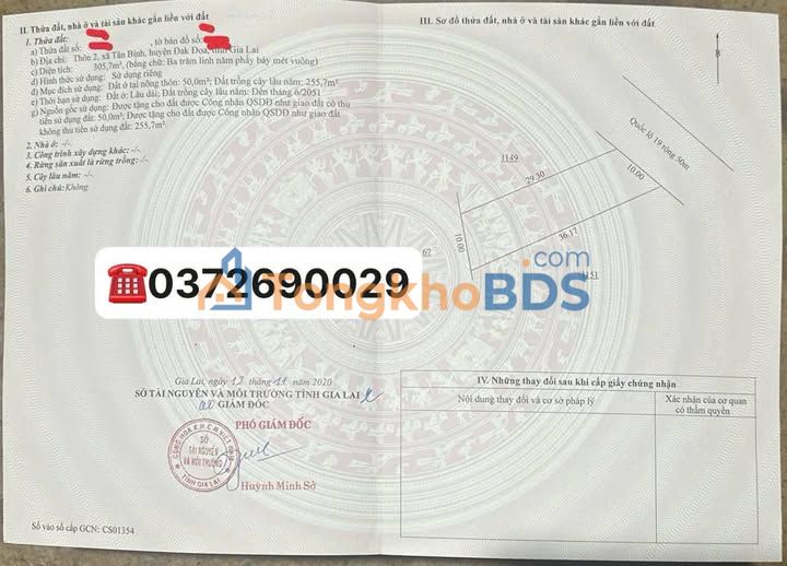 Bán Đất Mặt Tiền QL19, Đăk Đoa 180m² - Kinh Doanh Sầm Uất