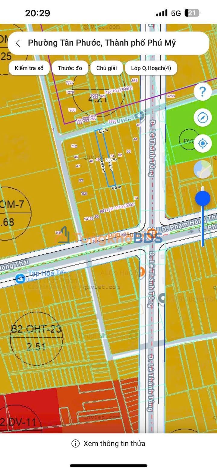 Đất nền Phường Tân Phước 531m² - Ô tô vào tận đất