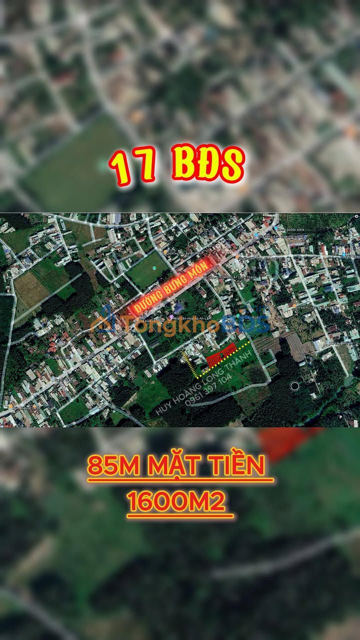Đất nền Long Thành 1700m² giá 9.6 tỷ - Tiềm năng đầu tư sinh lời
