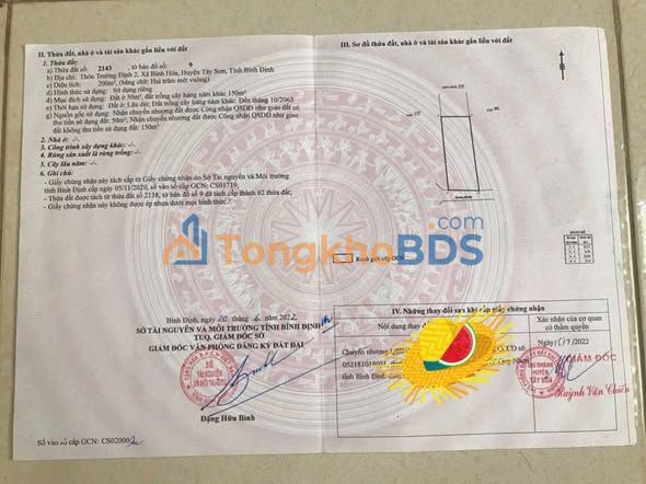 Đất Nền Tây Sơn, Bình Định - 200m² Giá 450 Triệu, Sổ Đỏ Sẵn Sàng