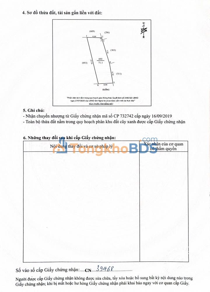 Đất Nền Nghi Kim - 71.1m² Hướng Đông Nam - Giá Đầu Tư 1.4 Tỷ