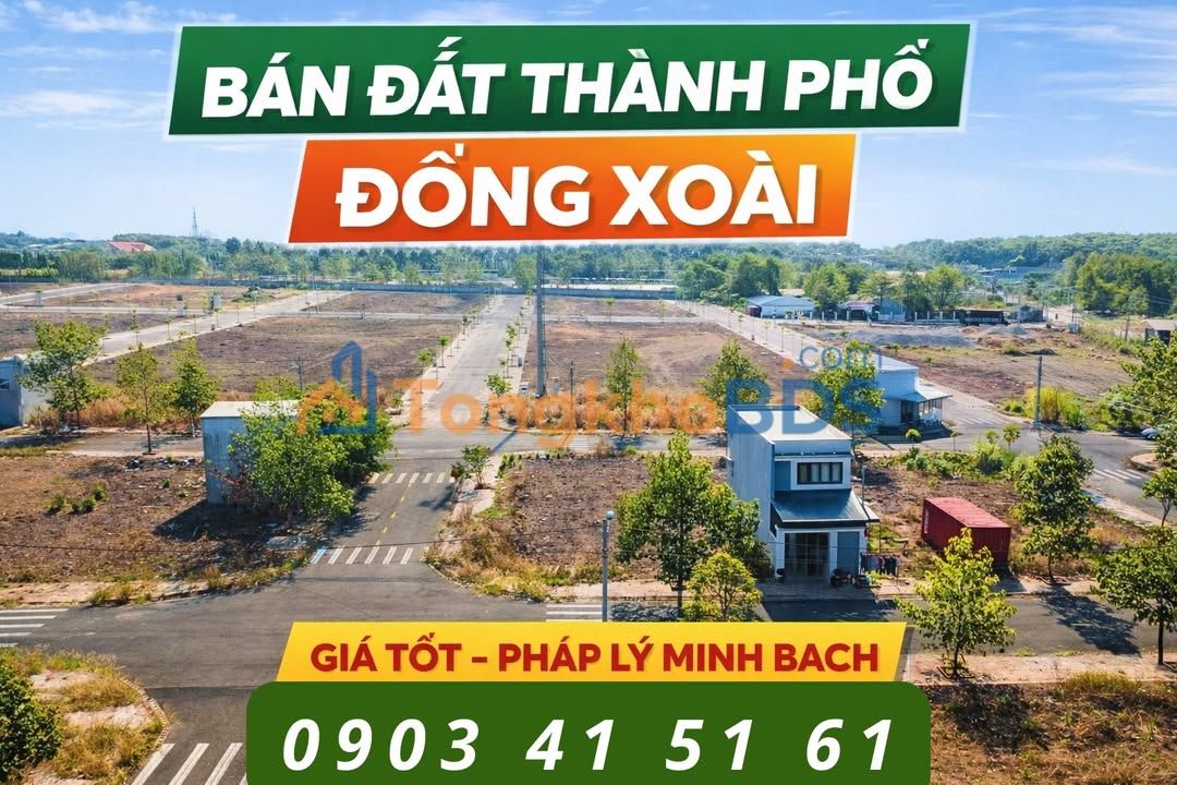 Đất nền KDC Hoàng Hưng Thịnh Đồng Xoài 75m² sổ hồng - Giá tốt đầu tư