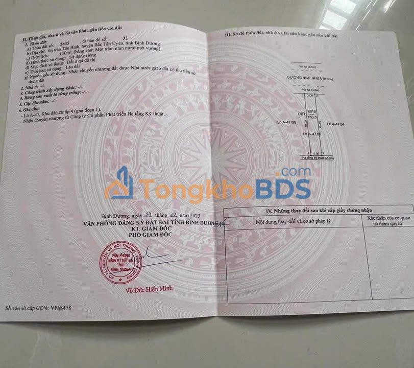 Đất Nền 300m² KCN Vsip2 - Đầu Tư Sinh Lời Vượt Trội