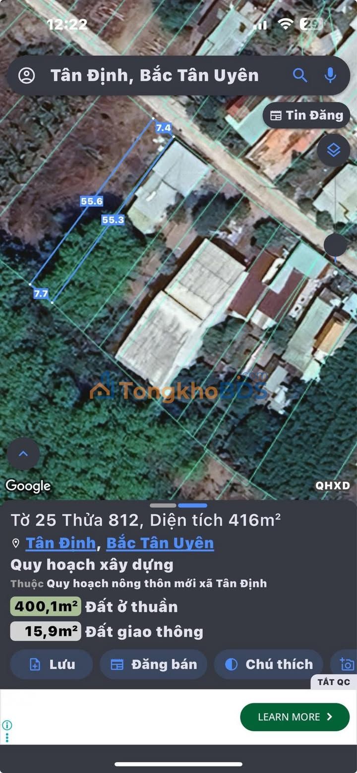 Đất 385m² Thổ Cư 100% Đường 14 Tân Uyên - Sẵn Sổ Hồng