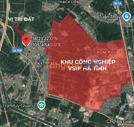 Đất Hưng Giang Hà Tĩnh 205m² 1.2 tỷ - Đường ô tô