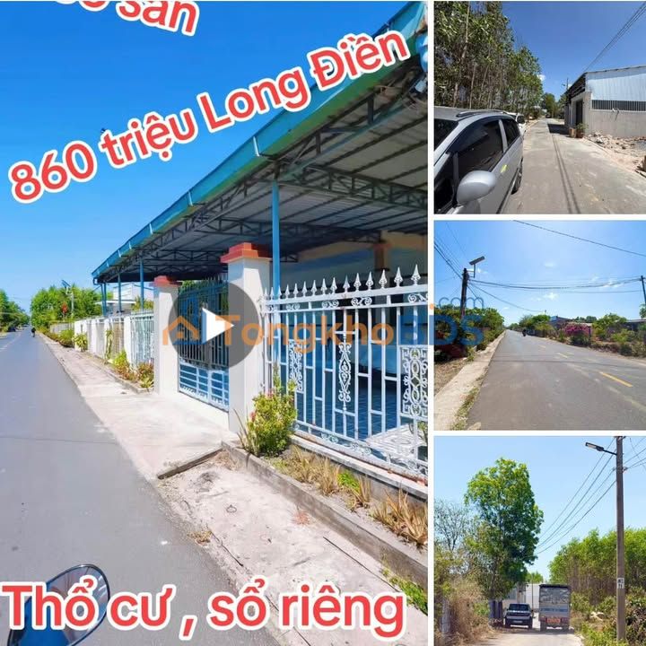 Đất Nền Long Điền 160m² - Sổ Riêng, Giá Sốc 860 Triệu