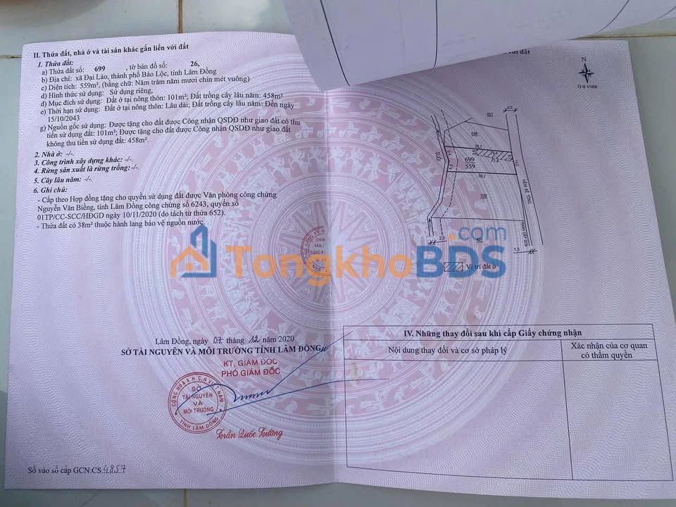 Bán Đất 559m² Phường 3 Bảo Lộc, Sổ Sẵn Dưới 2 Tỷ - Xây Tự Do