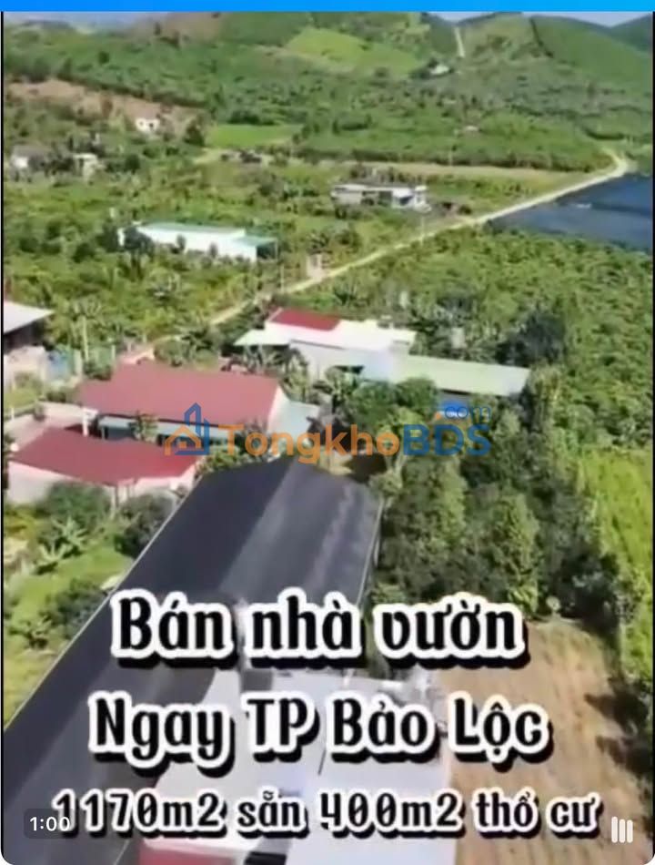 Bán Gấp Nhà Vườn 1170m² Mặt Tiền Quang Trung, Bảo Lộc - Sổ Đỏ Riêng