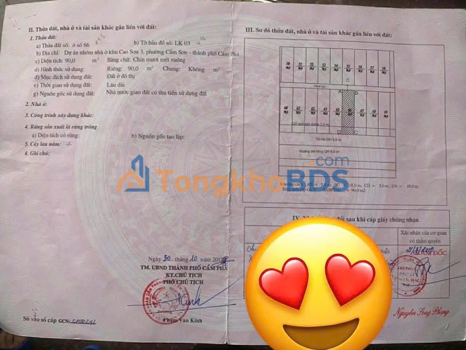 Bán Gấp Đất Vàng Phường Cẩm Sơn, Hạ Long - 90m² Sổ Đỏ, Gần Biển